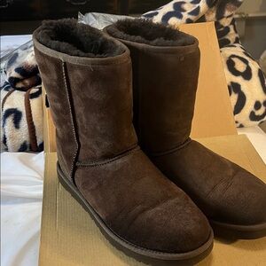 UGG Black Rubber Sole Boots